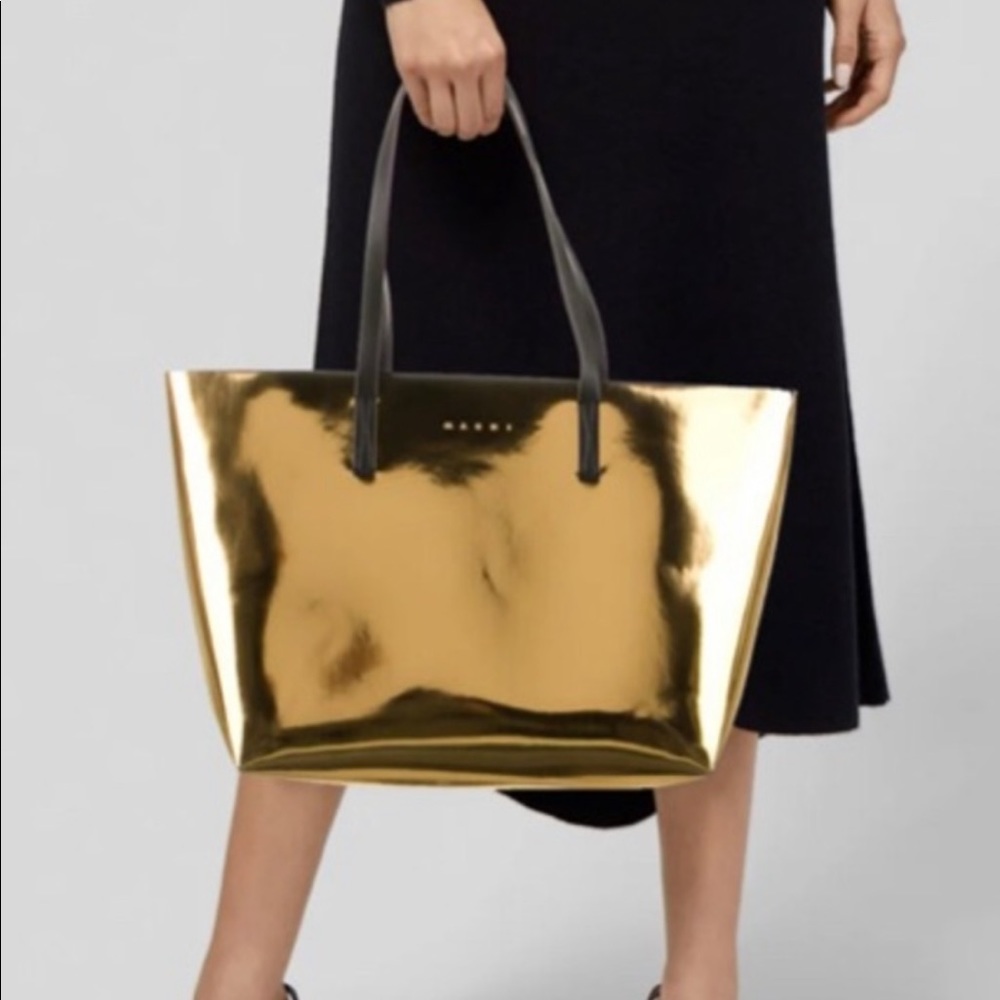NWT Marni Gold Tote